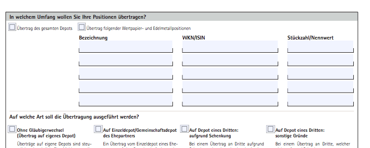 Consorsbank Depotwechsel