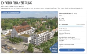 Exporo Finanzierung