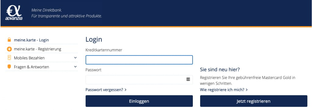gebuehrenfrei mastercard login