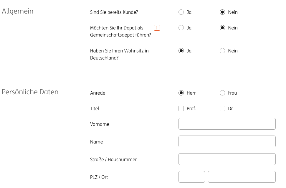 ING-DiBa-Depoteroeffnung