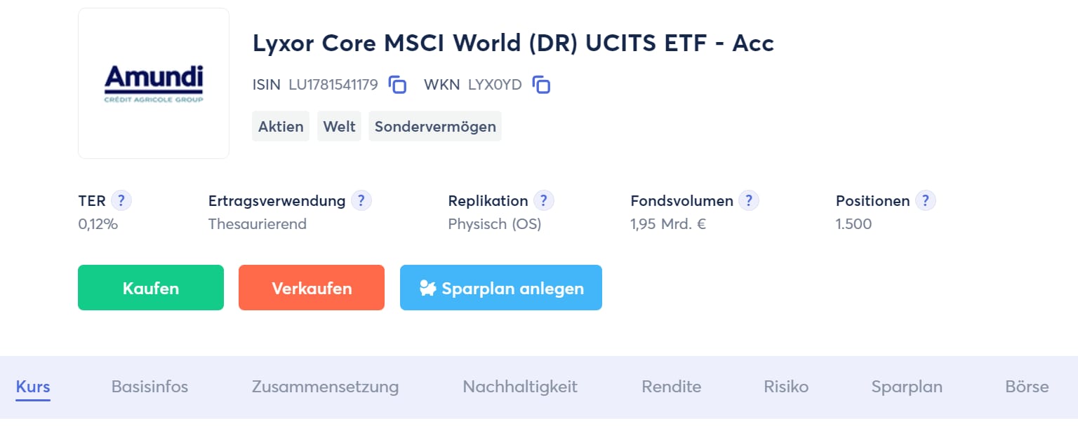 Finanzfluss ETF-Suche: ETF kaufen oder ETF-Sparplan anlegen