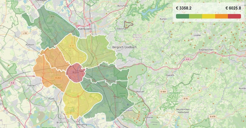 Immobilienpreise in Köln