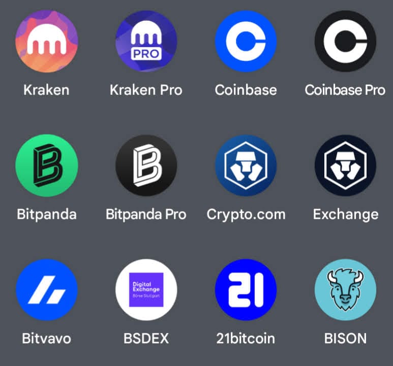 Anbieter wie Kraken, Coinbase oder Crypto.com haben im Play Store bzw. App Store verschiedene Apps – die Standard-App und zusätzlich eine App zum Erstellen von Orders auf dem Handelsplatz (eher für erfahrene User).