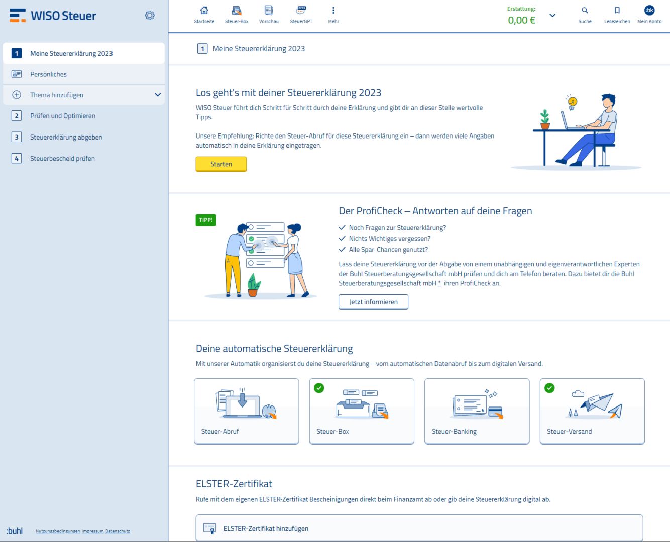 WISO Steuer Steuersoftware 2024