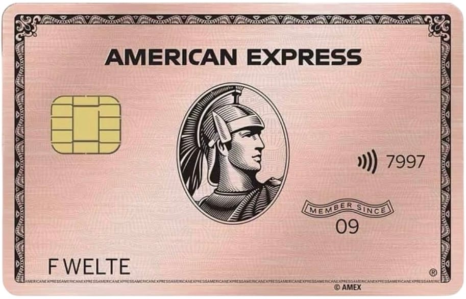 Amex Rosé Gold Kreditkarte