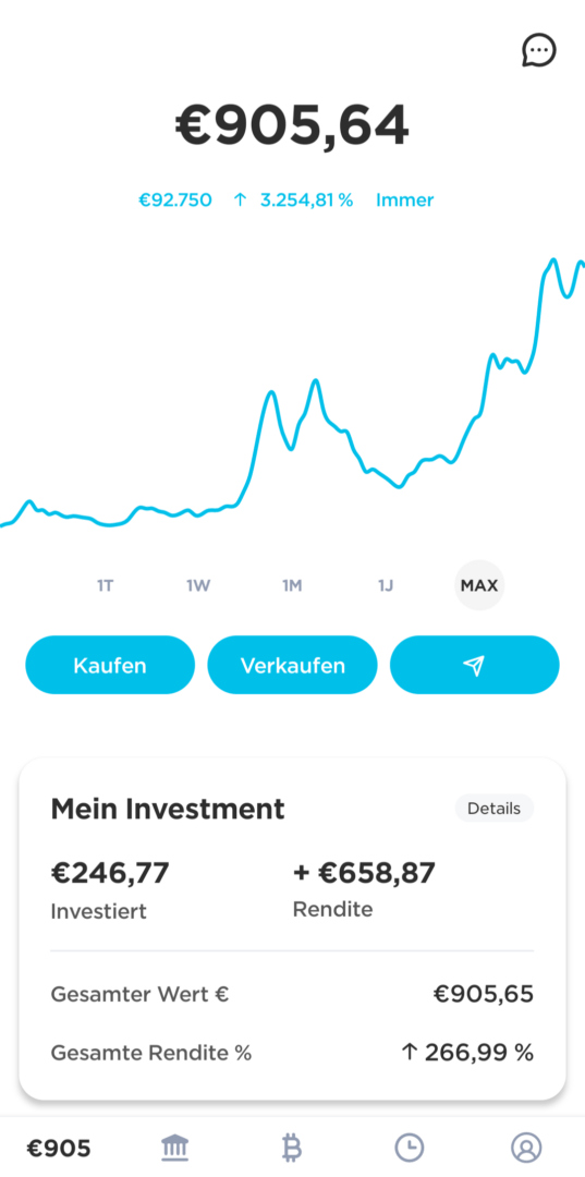 21bitcoin App Übersicht
