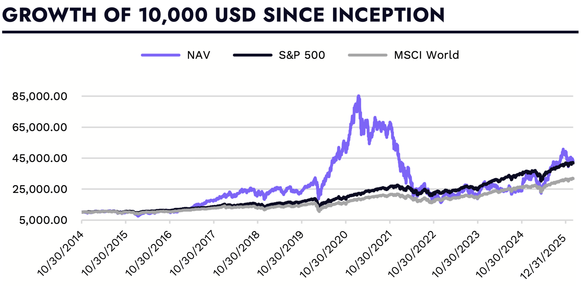 Wachstum von 10.000 USD seit der Gründung