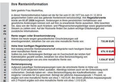 Renteninformation